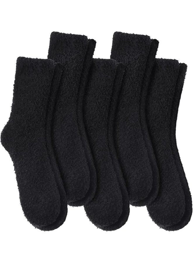 Super Soft Warm Fleece Lining Knit Non Slip Winter Socks - Image 1